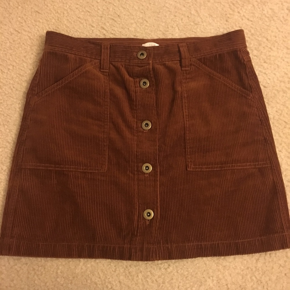 J. Crew Corduroy Mini Skirt